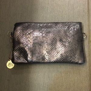 Snakeskin Silver Clutch Big Buddha